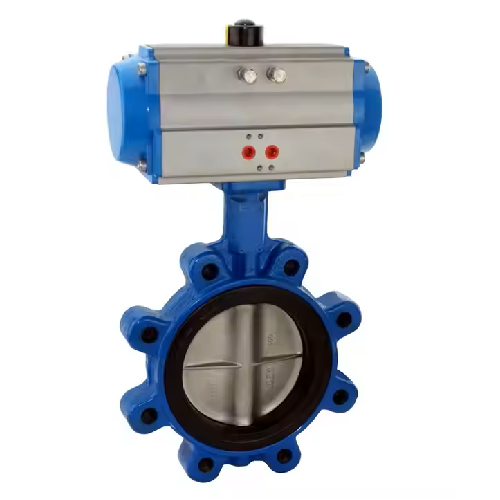 Lug Type air operated butterfly valve